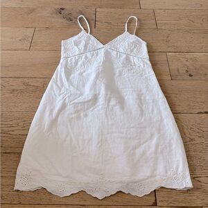Zara White Lace Trim Chemise